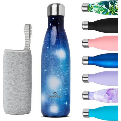 Plafonnier Cristal Gourde Isotherme 500Ml - Double Paroi - Acier Inox - Imperméable - Voyage Sport École (1/5)