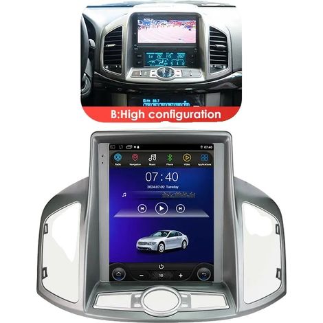 Autoradio, touchscreen, sistema di navigazione, compatibile con Chevrolet Captiva 2011-2017, P1 (1G 32G) Tipo B (1/2)