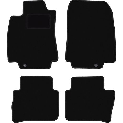 Schwarze Veloursmatten für: Nissan Tiida C11 Schrägheck, Limousine (2004-2012) (1/5)