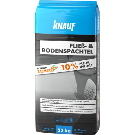Knauf Fließ- und Bodenspachtel 22 kg Mörtel, Putz, Zement & Gips