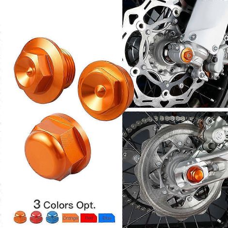 Écrou de blocage d'axe de roue avant/arrière pour moto KTM 125 200 250 300 350 400 450 500 EXC EXCF XCW 2016-2022 - Accessoires en aluminium (1/5)