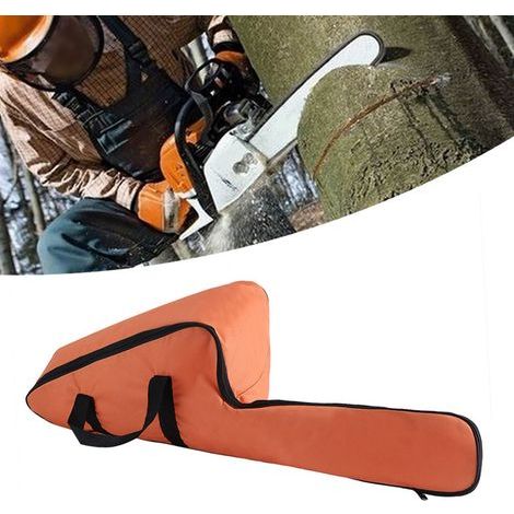Sac de transport étanche pour tronçonneuse, housse de protection portable orange Oxford. (1/5)
