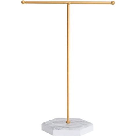 Présentoir bijoux métal, support colliers, boucles d’oreilles, tour de rangement (1/5)