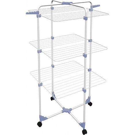 Tendedero Plegable con Ruedas Gimi 153580 Modular 3 Plateado Acero (30 m) (1/4)
