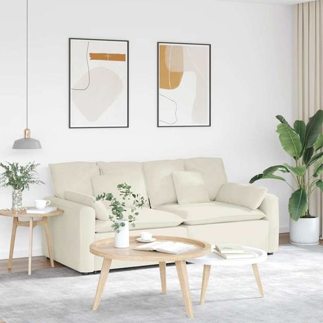 Modulares Sofa mit Kissen Cream vidaXL (1/5)