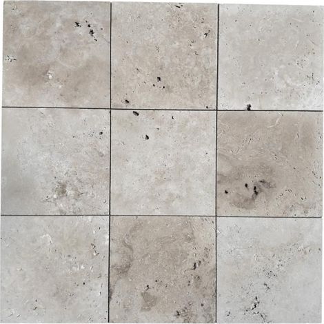 Revestimiento - ALBEDO PIEDRA - Travertino Envejecido Claro - 30,5x30,5 cm - Antideslizante - Vendido al m²