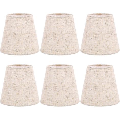 Small Lamp Shade Clip on Bulb Set of 6 for Table Chandelier Wall Lamp-- (1/5)