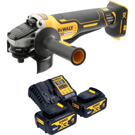 Smerigliatrice angolare a batteria DeWalt DCG 406 M2 18 V 125 mm Brushless + 2x batterie 4,0 Ah + caricabatterie (1/4)