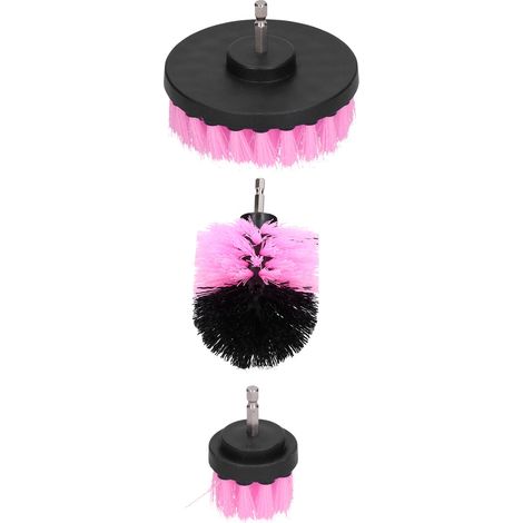 Lot de 3 brosses de forage rotatives pour nettoyage puissant salle de bain, cuisine, mur et sol - Accessoires perceuse récurants (1/5)