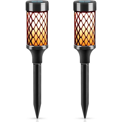 Lumière de pelouse solaire à led extérieure lumière de chemin de paysage étanche (2 pièces) (1/5)