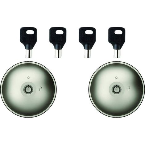 Lot de 2 serrures antivols UFO2 Meroni pour véhicule utilitaire - Fermeture manuelle 4 clés