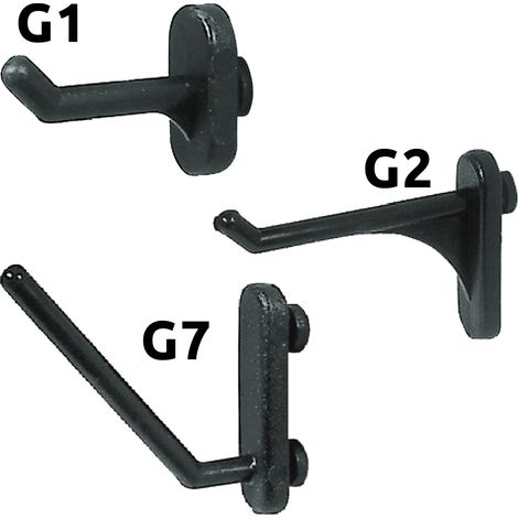 GANCIO IN NYLON PER PANNELLI PORTAUTENSILI G1 - pz 10  - Blister Koncreto