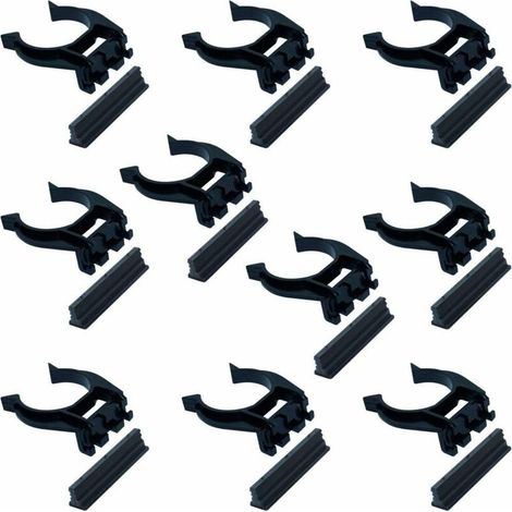 10x Gancio per battiscopa zoccolo cucina universale clip per piedini 34mm della zoccalatura plastica zoccolino montaggio rapido a scatto molle battiscopa mobile, abete