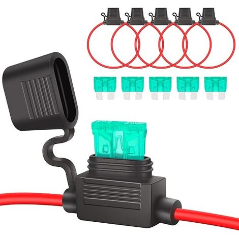 Porte Fusible 12v Moyen en Ligne Fusible 30A (1/5)