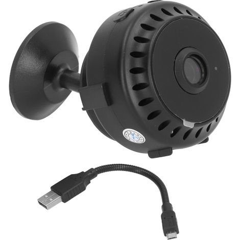 Caméra de surveillance WiFi rechargeable, vision nocturne infrarouge 320x240, pour sécurité domestique. (1/5)