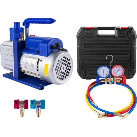 Mophorn Pompa per Vuoto 4.8CFM 250 mL, Velocità di Rotazione 1720 Giri/min, Struttura in Acciaio Inossidabile 304 da 8,5 kg per Applicazioni Domestiche, Automobilistiche e Industriali (1/5)