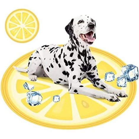 Tapis rafraîchissant - Mascow - Orange - 60 x 60 cm - Pour chiens et chats - Pliable (1/2)