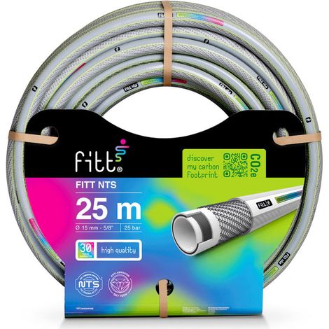 FITT NTS GREY 5/8" (15 mm) 25 m - Tubo per Irrigazione Giardino, Robusto e Malleabile, per Uso Intensivo (1/3)