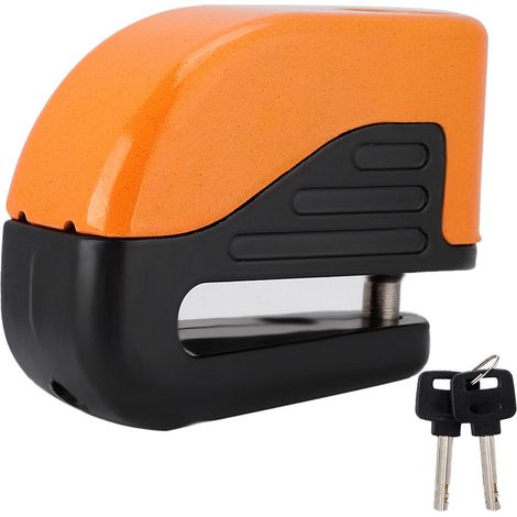Antivol de disque de vélo - système d'alarme de sécurité - orange (1/5)