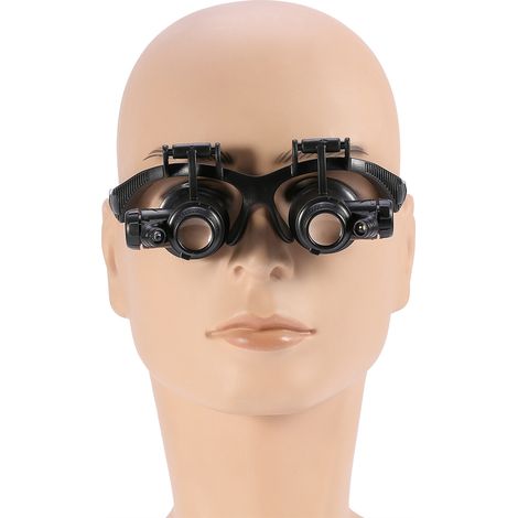 Lunettes de Grossissement Double Œil pour Bijouterie et Horlogerie avec Lentilles Loupe (1/5)