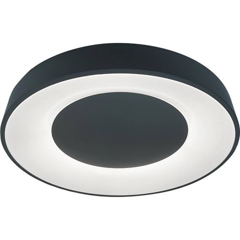 Plafoniera Ceilo Black White LED 38W L: 8 cm B: 48 cm H: 8 cm ø48cm dimmerabile con telecomando (1/3)