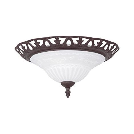 RUSTICA Plafoniera Soffitto Interno Classica Vetro 42W Rustica GD Trio (1/3)