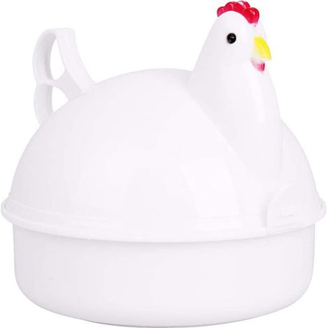 Eierkocher für die Mikrowelle, 4 Eier, Antihaftpfanne, Frühstück, Mittagessen, Abendessen (1/5)
