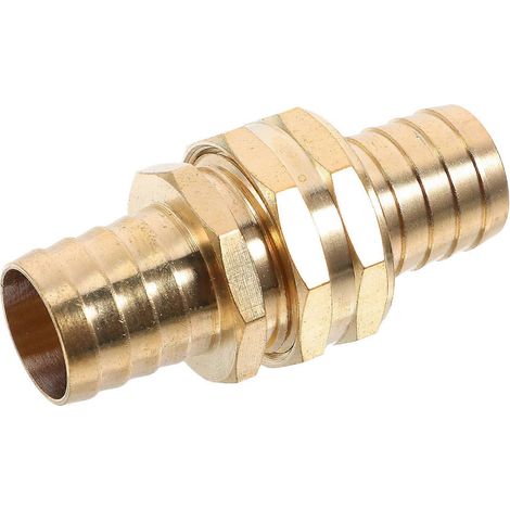 Raccord de tuyau d'arrosage pour l'arrosage et la réparation des tuyaux lors d'activités extérieures - Lot de 3 connecteurs en cuivre doré faciles à installer (1/5)
