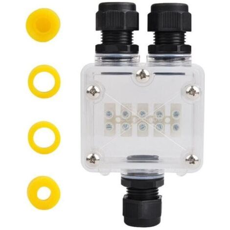 Boîte de Jonction, Connecteur Étanche Ip68, Boîte de Dérivation Étanche 3 Voie, Connecteurs Boîte pour Câble Ø 4 à 14mm, Éclairage à LED, Panneau d'Affichage (1/5)
