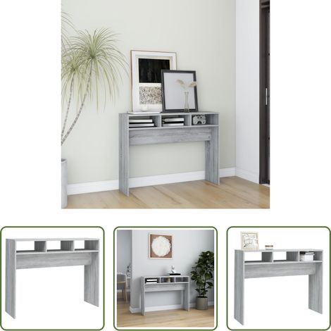 Holzwerkstoff - Konsolentisch Grau Sonoma 105x30x80 cm Holzwerkstoff (1/5)