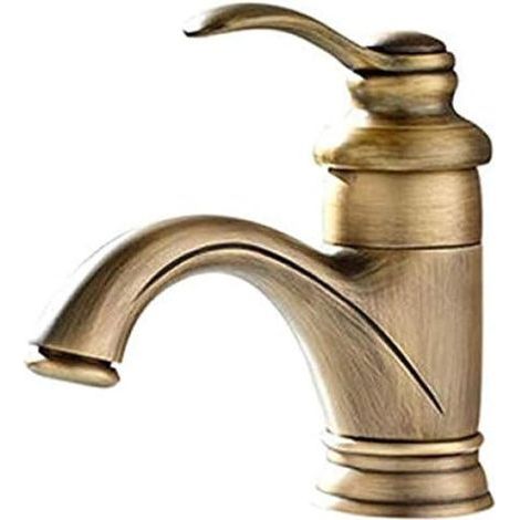 Solid brass basin tap for hot and cold water – durable ceramic cartridge – water saving – (1/5)