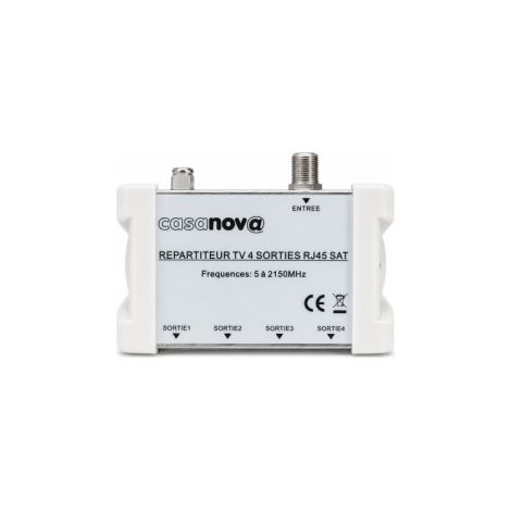 CAE - Ru00e9partiteur TV - 4 sorties RJ45 - Ru00e9f : H18004 (1/3)