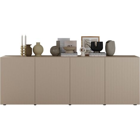 Buffet SCENA – 241×84×42 cm – 4 porte – Cashmere (1/3)