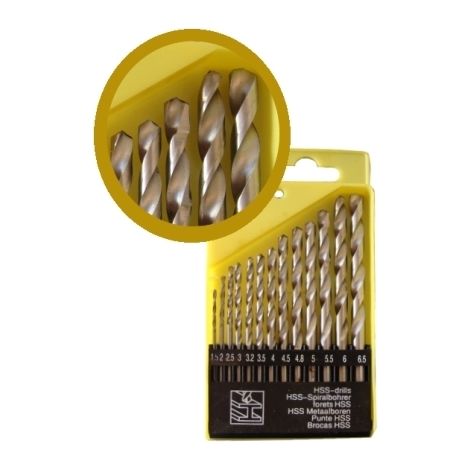 Punte per metallo HSS - TIN 13 pezzi