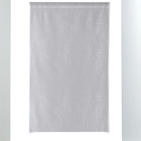 Homemaison – Paire de voilages effet lin blanc 55x200 cm – Tissé en France – Prêt-à-poser – Transparence tamisante pour luminosité