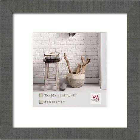 Cadre Photo Gris 30 x 30 cm Home Cadre en Bois HO330D (1/5)