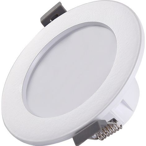 Lot de 4 Spots Encastrés LED 5W 8cm 3000K - Campingcar, Bateau, Cuisine, Blanc Chaud (1/4)