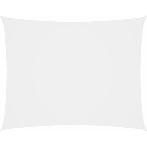 Voile d'ombrage rectangulaire 3x5 m en tissu Oxford blanc, voile de parasol pour extérieur – BV257006 → Voile d'ombrage ACKERMAN rectangulaire 3x5 m en tissu Oxford blanc, voile de parasol pour extéri (1/5)