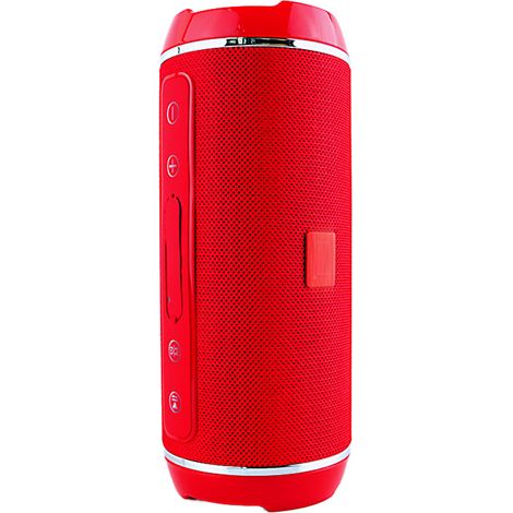 Enceinte Bluetooth sans fil 40 W étanche, stéréo, basses profondes, lecteur MP3 portable USB/TF/AUX, couleur rouge. (1/5)