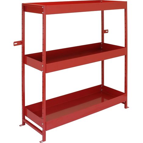 Monster Racking - Estantería Volcano para Furgoneta de Trabajo Universal Profesional Taller Garaje Estanteria Metálica Roja Van Racking Sistema de Almacenamiento de Herramientas para Furgoneta (1/5)