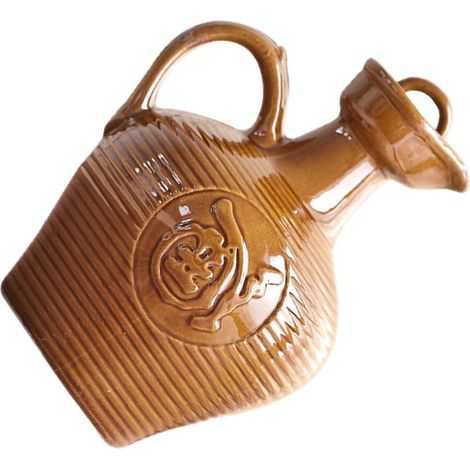 Conteneur à Vin Portable en Céramique Vintage Poignée Filetée, Bouilloire Multifonctionnelle, Design Délicat et Usage Domestique en Chambre (1/5)