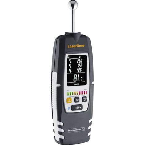 Laserliner – Humidimètre MultiWet-Finder Plus 20%-90% – Détecteur d'humidité pour murs et sols – Précision laser – Alimentation par batterie (1/7)