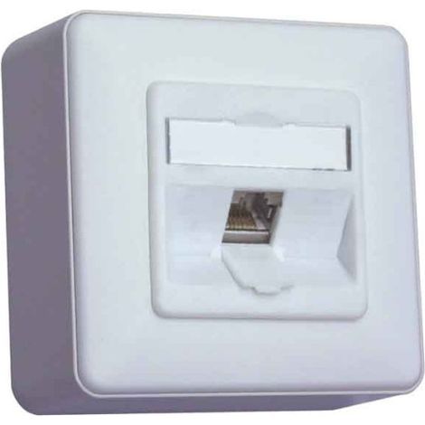 BTR NETCOM Anschlussdose C6Amodul AP 1Port 180 AP,rws TN C6Amod-1AP-180rw