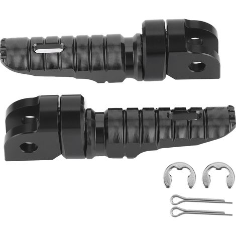 Paar schwarze Motorrad-Vorderradfußrasten für Honda CB125R CB300R CB1300SF CB600F (1/5)