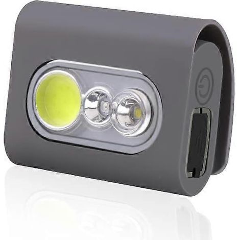 Clip-On Running Light: 2000 Lumens Jogging LED with Strong IC Clip (USB Rechargeable Night Lights for Reflective Vests for Runners, Joggers) (1/5)