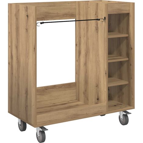 Maison Exclusive - Armadio per Golf con ruota Rovere artigianale 90 x 45 x 98 cm