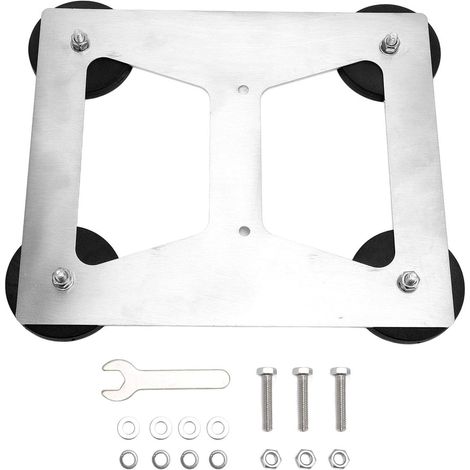 Support de Toit Magnétique Satellite, Fixation Sécurisée, Base de Montage en Acier Inoxydable Anti-rayures avec Aimants Recouverts de Caoutchouc pour Voiture Camping-car SUV RV (1/5)