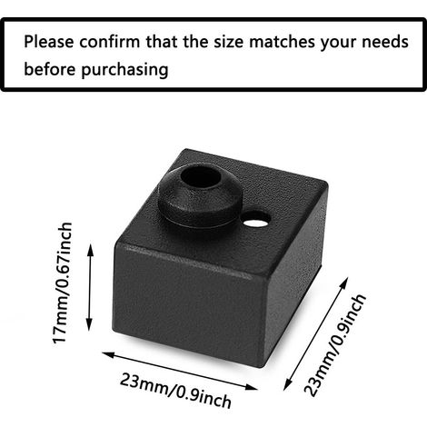 Heating Block Silicone Socks Heating Block Silicone Socks for Ender3 S1 / S1 Pro - Black (1/5)