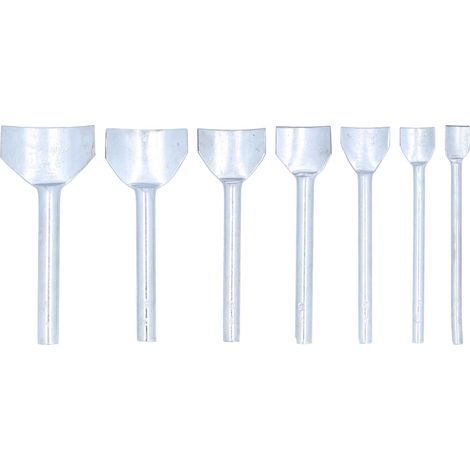 7 Pièces Emporte-Pièces Demi-Rond Acier Carbone 1040mm Outils Gravure Main Cuir Artisanat (1/5)