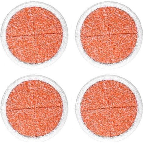 Lot de 4 tampons de nettoyage robustes Ulisem en remplacement du nettoyeur de sol motorisé Spinwave 2039A 2124 (1/4)